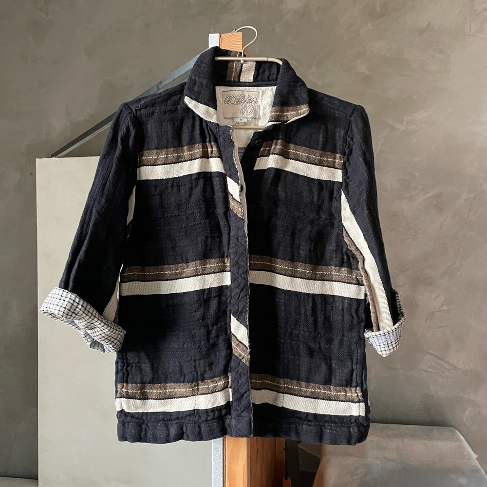 Ace & Jig shirt patterned sz M